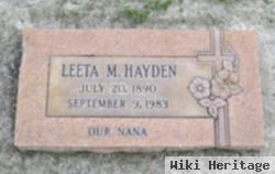 Leeta Marie Stonebraker Hayden