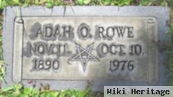 Adah O. Rowe