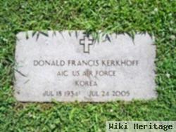 Donald Francis Kerkhoff