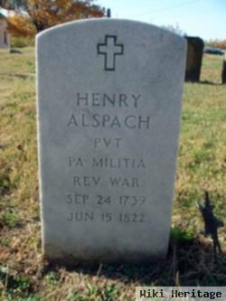 Pvt Henry Reinhardt Alspach, Sr