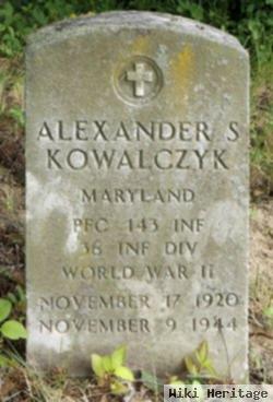 Pfc Alexander S. Kowalczyk