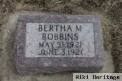 Bertha M Robbins