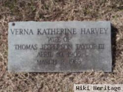 Verna Katherine Harvey Taylor