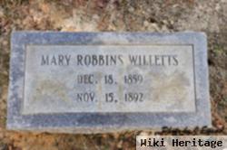 Mary Robbins Willetts