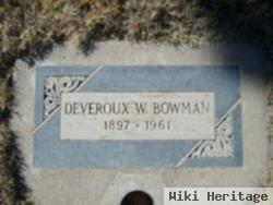 Deveroux Washington "dev" Bowman