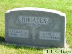 Merle L Rhoades