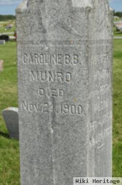 Caroline B B Munro