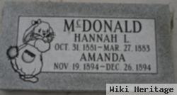 Hannah L Mcdonald