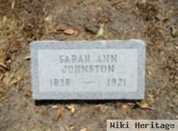 Sarah Ann Morrow Johnston