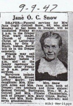 Jane Orgill Cottrel Snow