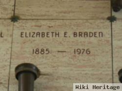 Elizabeth E Braden