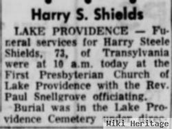 Harry Steele Shields