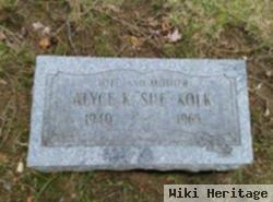 Alyce Kay "sue" Kolk