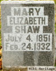 Mary Elizabeth Shaw