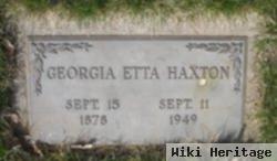 Georgia Etta Byers Haxton