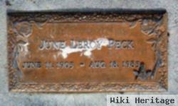 June Leroy Peck