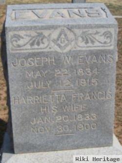 Harrietta Francis Evans