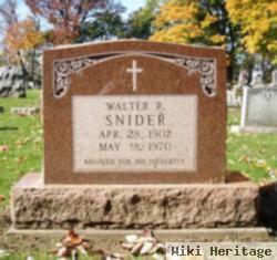 Walter R Snider