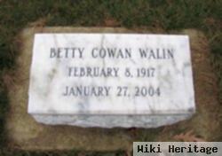 Betty C. Cowan Walin