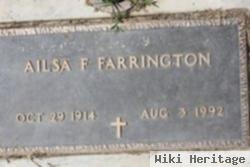 Ailsa F Farrington