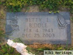 Betty L Biddle