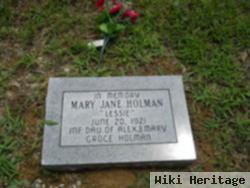 Mary Jane "lessie" Holman