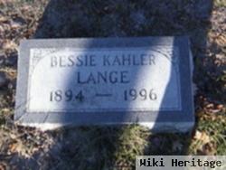 Bessie Kahler Lange