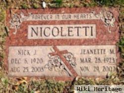 Nick J. "mickey" Nicoletti