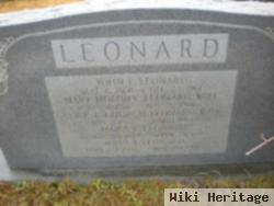 John Lawrence Leonard, Sr