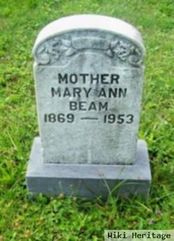 Mary Ann "annie" Hildebrand Beam