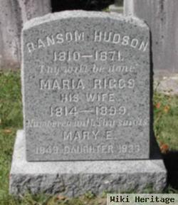 Mary Elvira Hudson