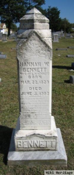 Hannah W. Brasure Bennett