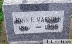 John E Marsden