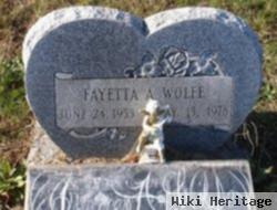 Fayetta A. Wolfe