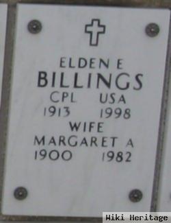 Corporal Elden E Billings