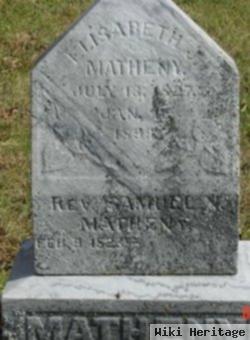 Rev Samuel Nelson Matheny