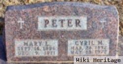 Cyril M Peter