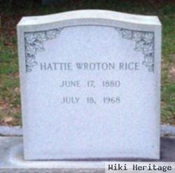 Hattie Wroton Rice