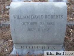 Dr William David Roberts, Sr
