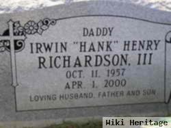 Irwin Henry "hank" Richardson, Iii