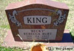 Rebecca "becky" Burt King