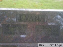 Mildred F Evans