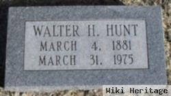 Walter H Hunt