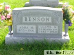 Adna M Benson