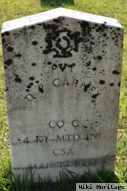 Pvt D. P. Carney