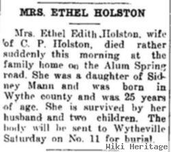 Ethel Edith Mann Holston