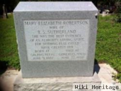 Mary Elizabeth Robertson Sutherland