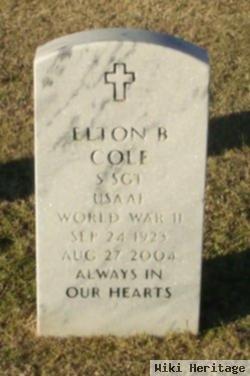 Sgt Elton B Cole