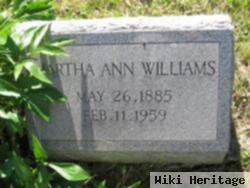 Martha Ann Williams