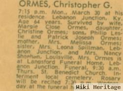 Christopher G. Ormes